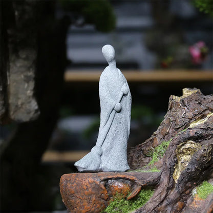 Floroux Ensemble de figurines Bouddha | Statues de moines méditatifs | Décoration de jardin Zen | Décoration de pleine conscience & Feng Shui pour la maison