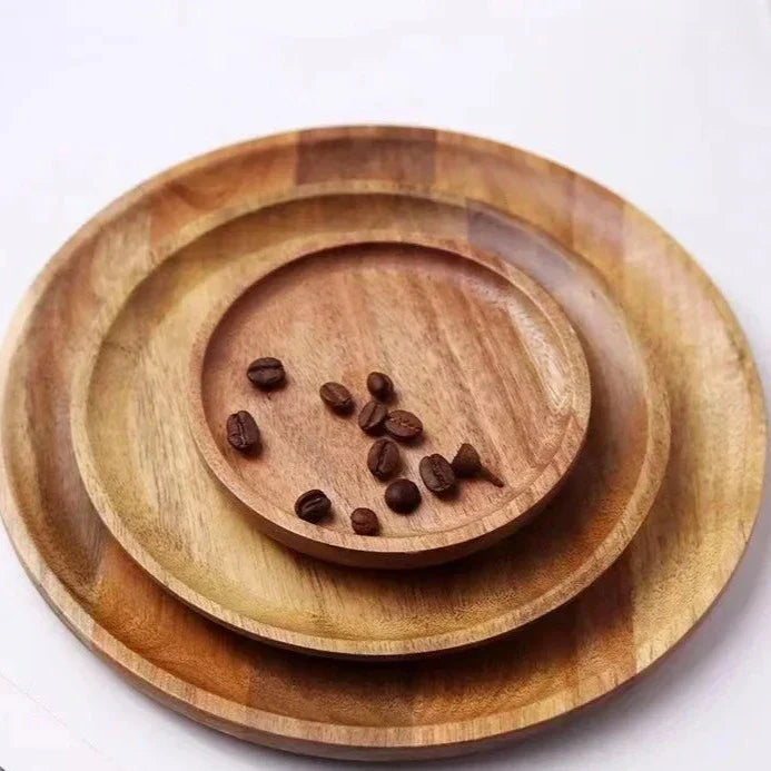 Floroux Tray Collection | High-quality acacia wood plates | Sustainable and elegant table decoration