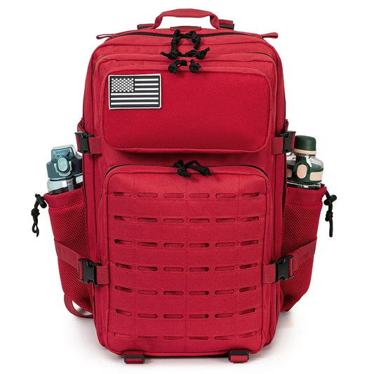 Sac à dos tactique 45L pour hommes/femmes – Daypack MOLLE pour la chasse, la pêche, la randonnée, le trekking et la survie – Sac à dos extérieur grande capacité avec porte-gobelets