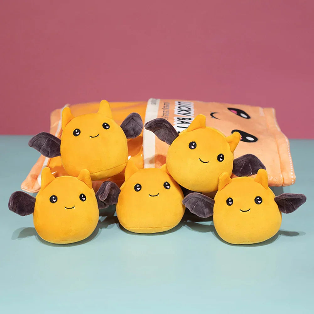 Floroux - Ensemble de peluches de chauve-souris charmantes pour des moments chanceux