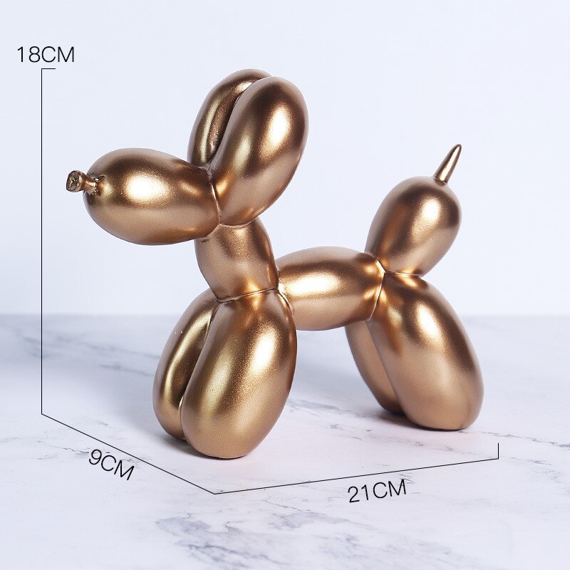 Floroux decorative resin figurine for dog | Nordic style | Decoration for living room and children's room | Gift idea