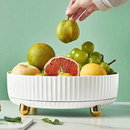 Designer coupe de fruits avec des accents dorés - Moderne et luxueux