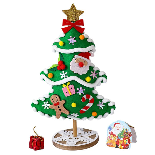 Kits de bricolage DIY pour l'arbre de Noël des enfants - Décorations faites à la main amusantes et jouets en puzzle pour les cadeaux de vacances