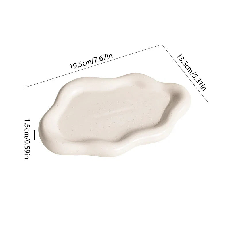 Bol en céramique en forme de nuage | Ornement de rangement