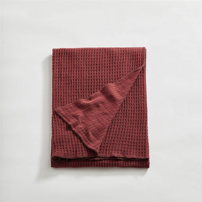 Couverture en coton gaufrée | Chaleur infinie à la maison