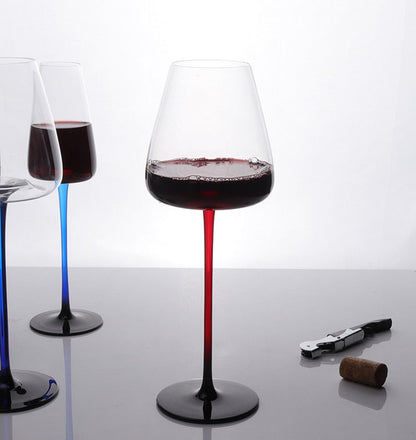 Coupes en verre contrastant laqué piano