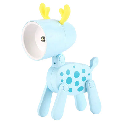 Floroux Cute LED Night Light | Mini Pet Design | Dog, Deer & Dinosaur | Foldable Table Lamp for Children's Room