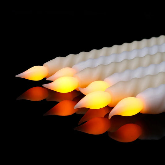 Floroux - Bougies LED Flicker 3D pour une lumière chaleureuse et un scintillement festif