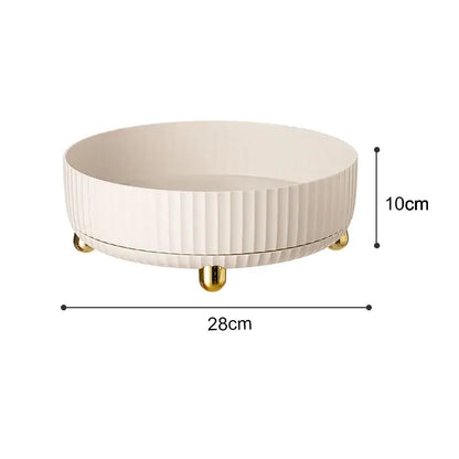 Designer coupe de fruits avec des accents dorés - Moderne et luxueux