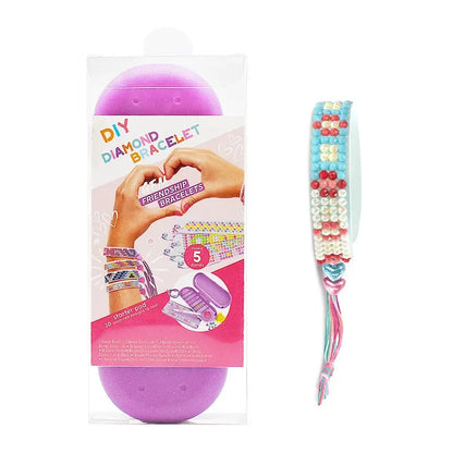 Bracelet de peinture diamant DIY réglable pour enfants et adultes - Artisanat de bijoux créatif avec art de broderie