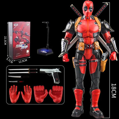Super War Deadpool & Wolverine Figurines d'Action Collectibles - Jouets Inspirés par l'Anime