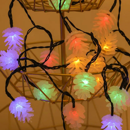 Pinecone Énergie Solaire Guirlande Lumineuse - Décoration Magique Énergie Solaire