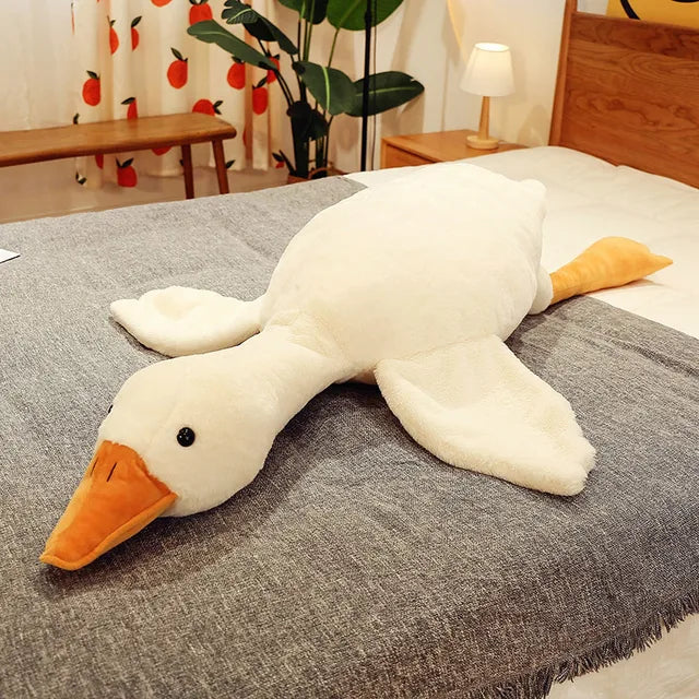 Floroux Goose - Coussin en peluche confortable et amusant pour la joie et la détente