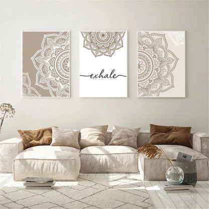 Art de peinture en diamant floral beige