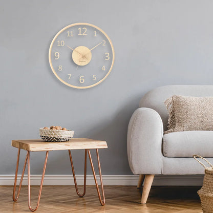 Floroux Mesure du Temps | Horloge Murale en Verre Élégante pour Votre Maison
