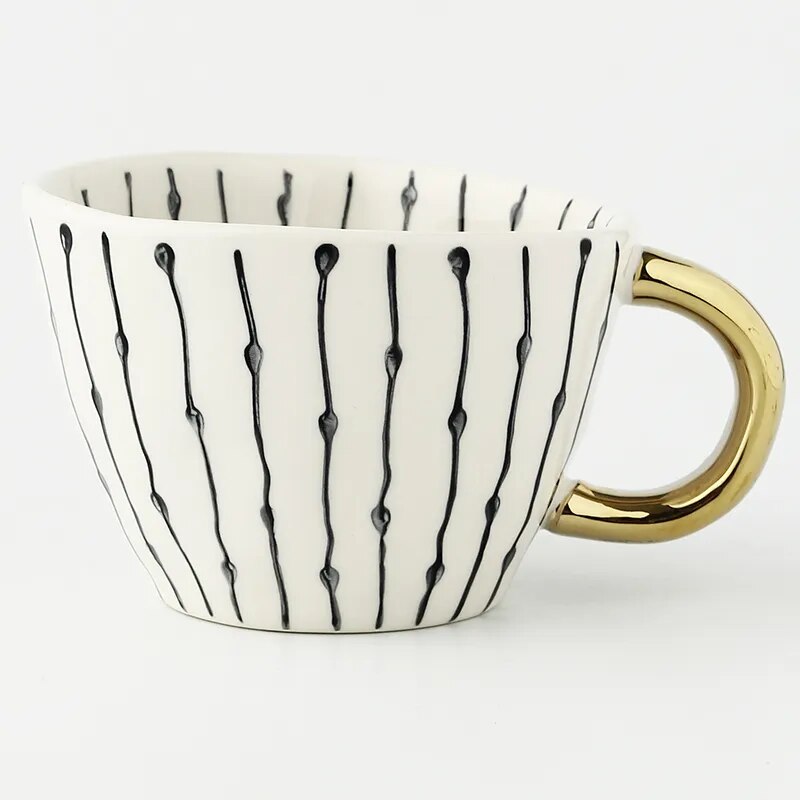 Floroux Designer Cups and Mugs | Elegant Ceramics | Modern Geometric Patterns