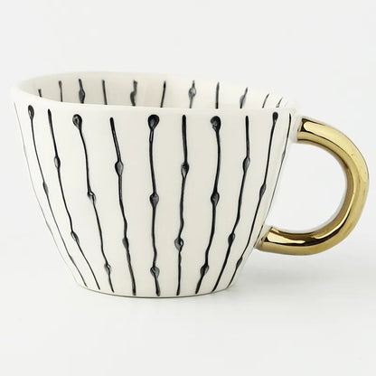 Floroux Designer Cups and Mugs | Elegant Ceramics | Modern Geometric Patterns