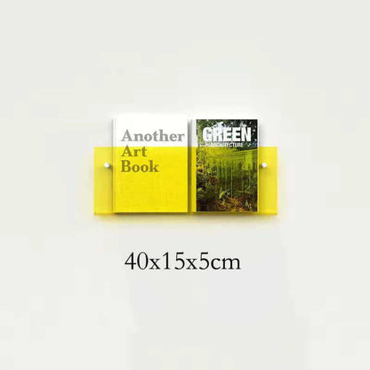 Étagère flottante en acrylique fluorescent des années 80