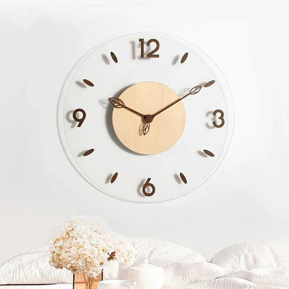 Horloge Murale Noisera – Élégance Naturelle en Bois de Noyer