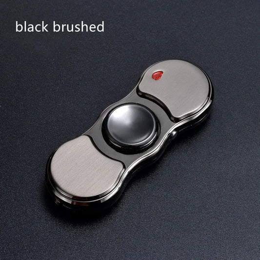 Floroux Briquet Métallique Rechargeable | Lumière LED Fidget Spinner | Design Créatif