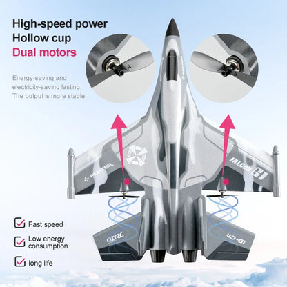 Planeur en mousse RC pour débutants 3 canaux - Avion électrique à lancer à la main, plaisir en extérieur