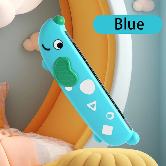 Harmonica en bois cartoon mignon pour enfants - Jouet musical Montessori créatif pour garçons et filles, cadeau idéal pour les jeunes musiciens