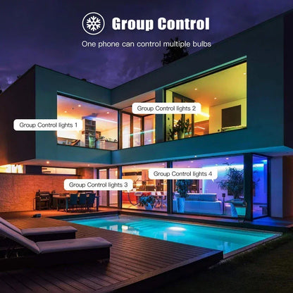 Ampoules LED sans fil Tuya Zigbee GU10 - RGB Dimmable Contrôle appareil WiFi via les applications SmartLife Google Alexa