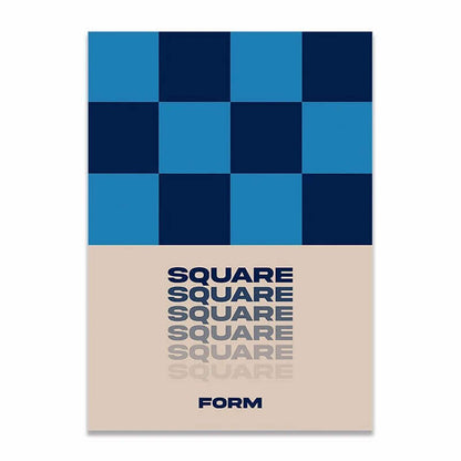 Affiche premium en toile Bauhaus créatif
