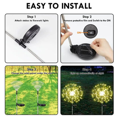 Lumières de Noël en guirlande LED solaire étanches pour jardin extérieur, Noël, mariage, décoration de fête