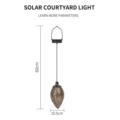 Floroux Lampe solaire en forme de goutte | Design de lumière de cascade | Luminaire solaire d'extérieur | Éclairage de jardin & terrasse