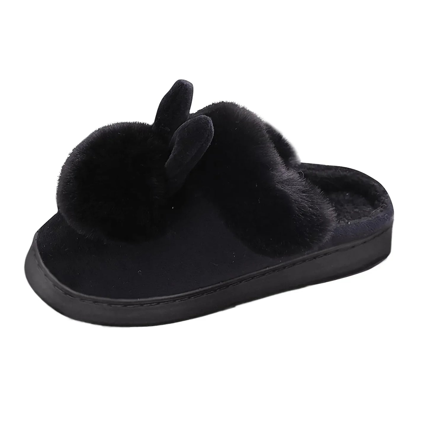 Chaussons en Peluche Bunny - Chaussons en Luxe Peluche avec de Jolis Oreilles de Lapin pour la Maison