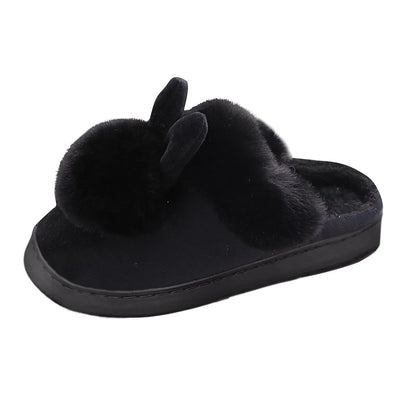 Chaussons en Peluche Bunny - Chaussons en Luxe Peluche avec de Jolis Oreilles de Lapin pour la Maison