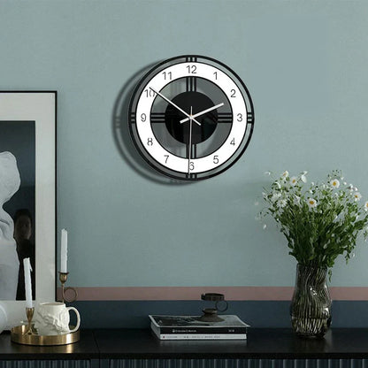 Floroux Chic | Horloge murale vintage moderne pour des pièces élégantes