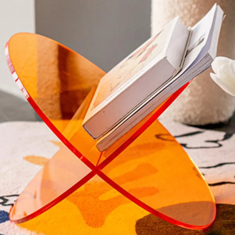 Étagère de rangement en acrylique coloré pour livres