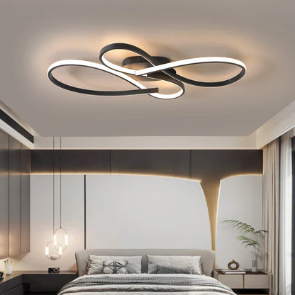 LuxeNoir – Plafonnier LED Moderne et Élégant