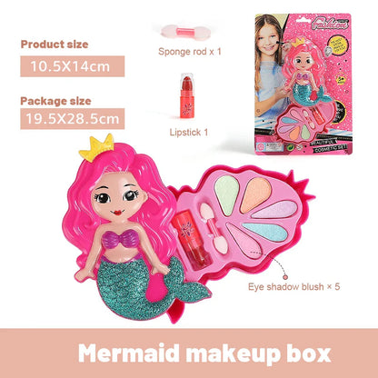 Jeu de maquillage de princesse pour enfants - Maquillage fictif avec rouge à lèvres et fard à paupières pour les fêtes