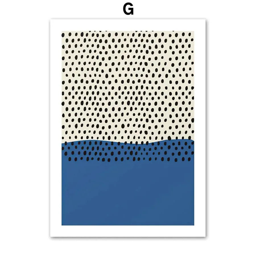 Couleur pastel Affiche abstraite Mid-Century Modern