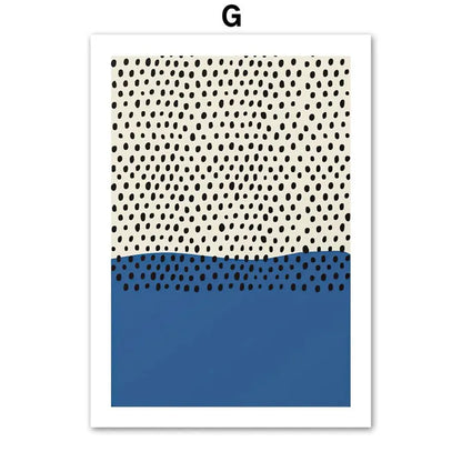 Couleur pastel Affiche abstraite Mid-Century Modern