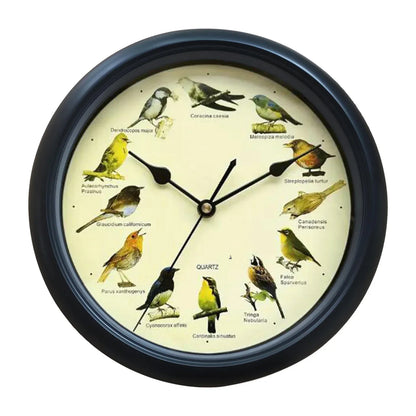 BirdSong Horloge – Horloge Murale de 10 Pouces pour Intérieur Élégant