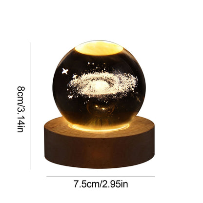 Crystal Light Ball – Lueur Enchantée en Verre pour la Maison