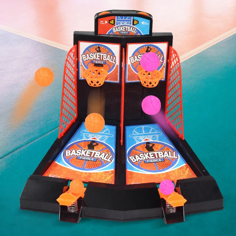 Jeu de basket-ball interactif à deux joueurs avec doigts - Jouet d'éjection amusant pour table pour enfants, défi sportif éducatif pour les garçons