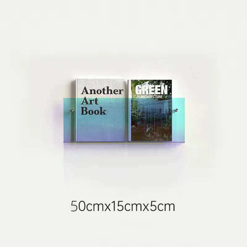 Étagère flottante en acrylique fluorescent des années 80