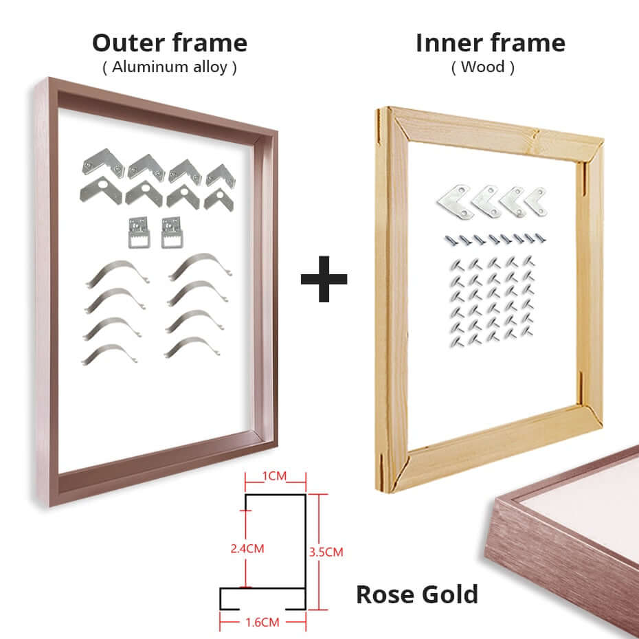 DIY Cadre en aluminium pour toile Art mural