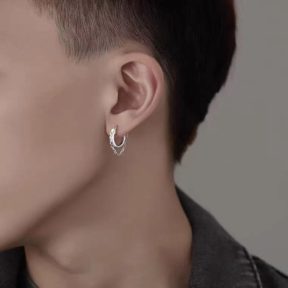 ChainHoops Boucles d'oreilles - Boucles d'oreilles élégantes tendance