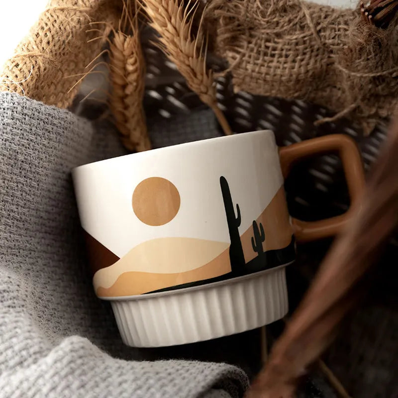 Tasse à café Retro Morandi pour les amateurs de café