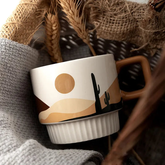 Tasse à café Retro Morandi pour les amateurs de café