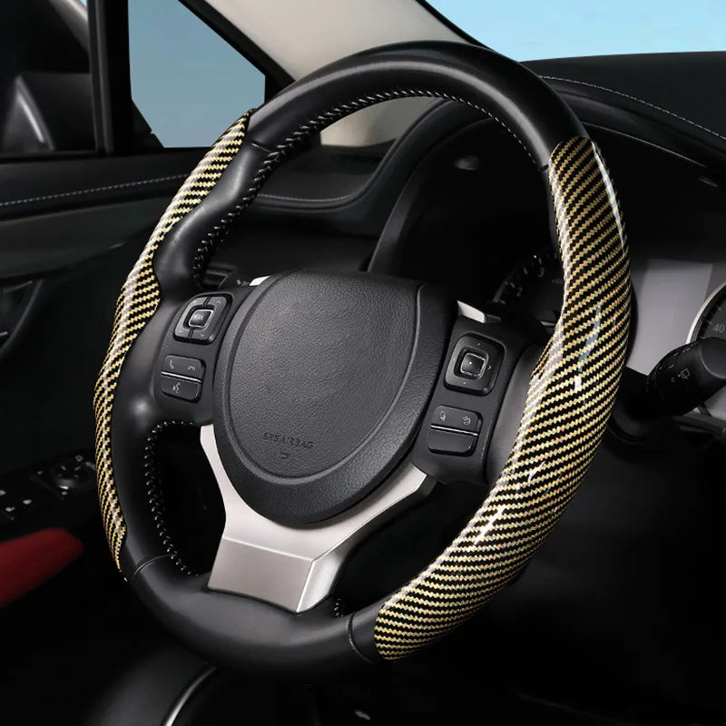 Floroux steering wheel cover 36 cm | Non-slip car steering wheel protection | High-quality material | Comfort and style