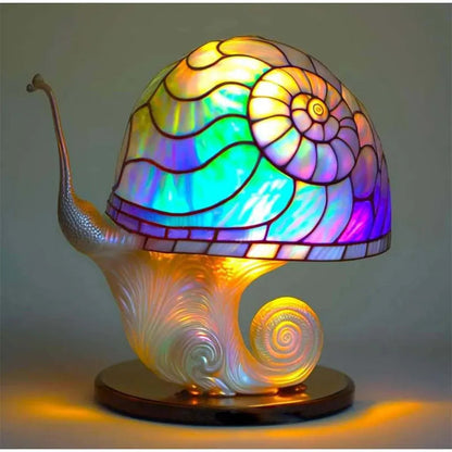 Floroux - Lampe de table champignon colorée