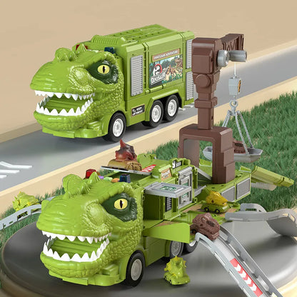 DinoRoar Truck - Voiture d'aventures pliable de dinosaures