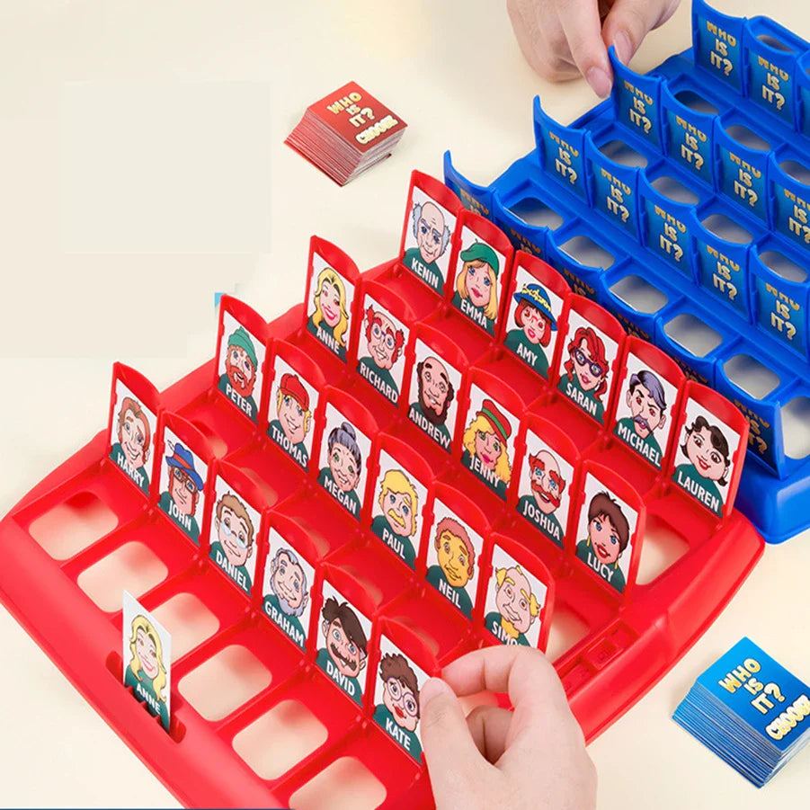 Jeu interactif Devine Qui pour enfants - Jeu de cartes puzzle logique parent-enfant pour le plaisir et l'engagement entre amis